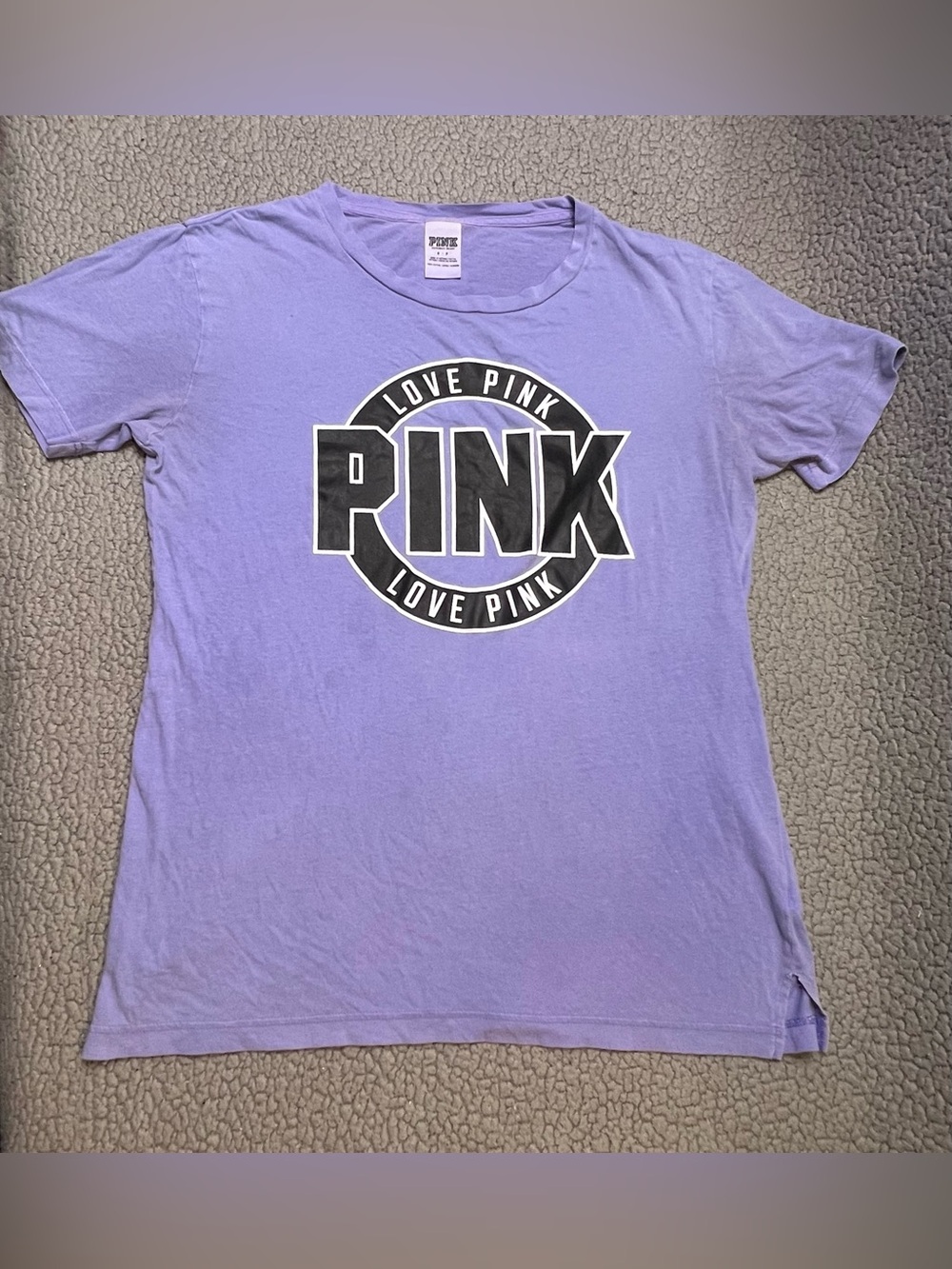 Victoria's Secret Pink Short Sleeve T Shirt Women’s Size Small /P Lavender